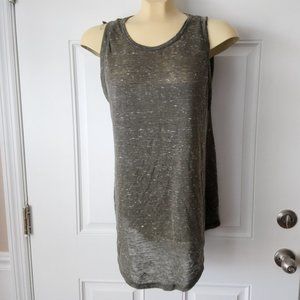 New LUSH Sheer Long Sleeveless Top Sz S